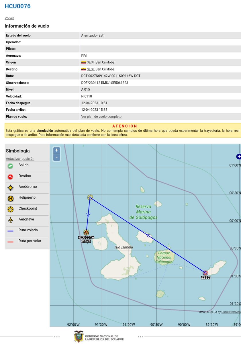 n_larenas's tweet photo. Información en desarrollo: se reporta desde #Galápagos que un avión ultraligero Pipistrel Virus SW matrícula HC-U0076 ha sido reportado como desaparecido mientras operaba vuelo desde San Cristóbal. Actualizaremos https://t.co/MDtrSIcExt