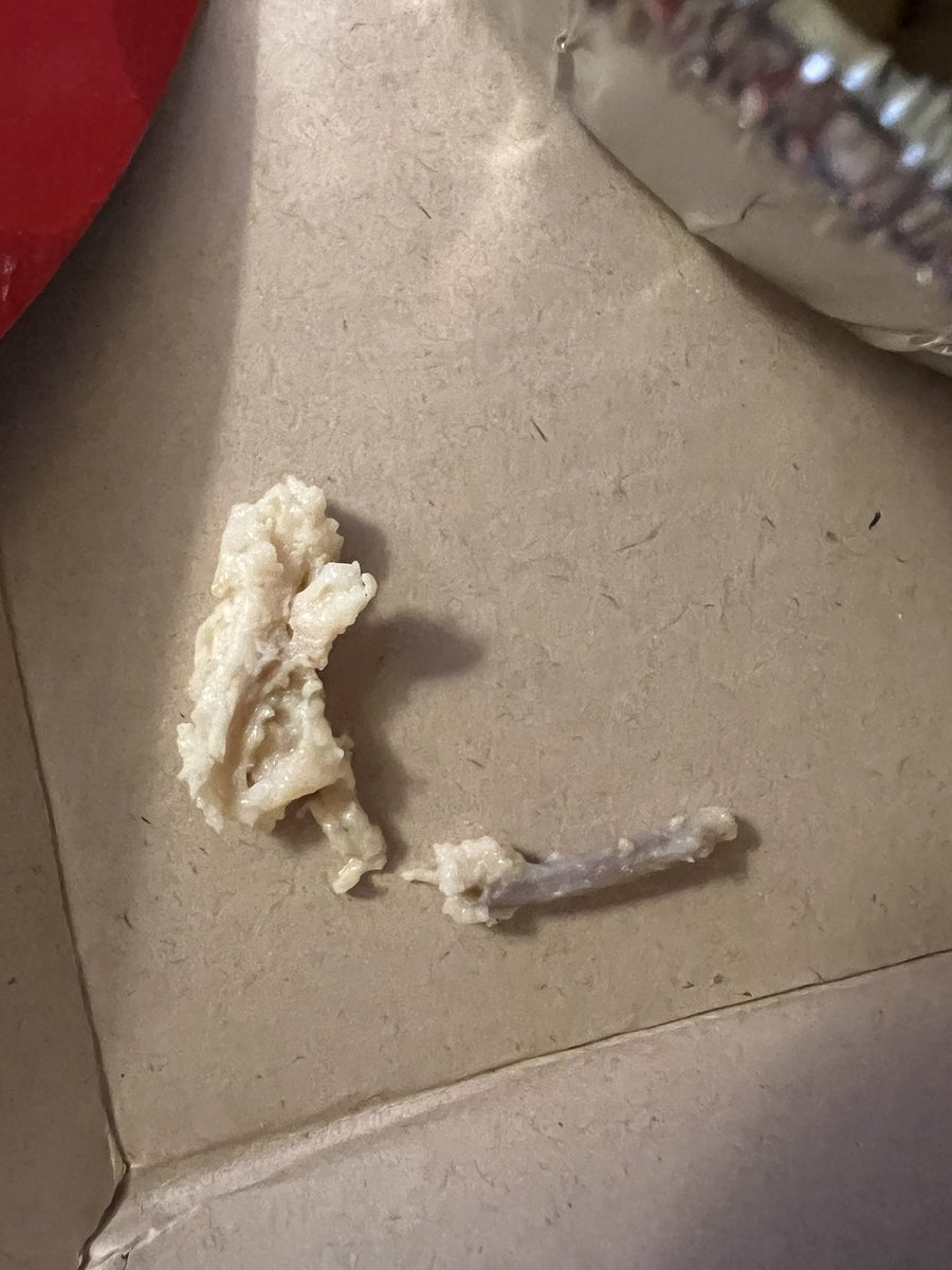 kailabernard_'s tweet photo. Just choked on this chicken bone in my chicken Alfredo pasta thanks @dominos https://t.co/ucqAQLoFEd