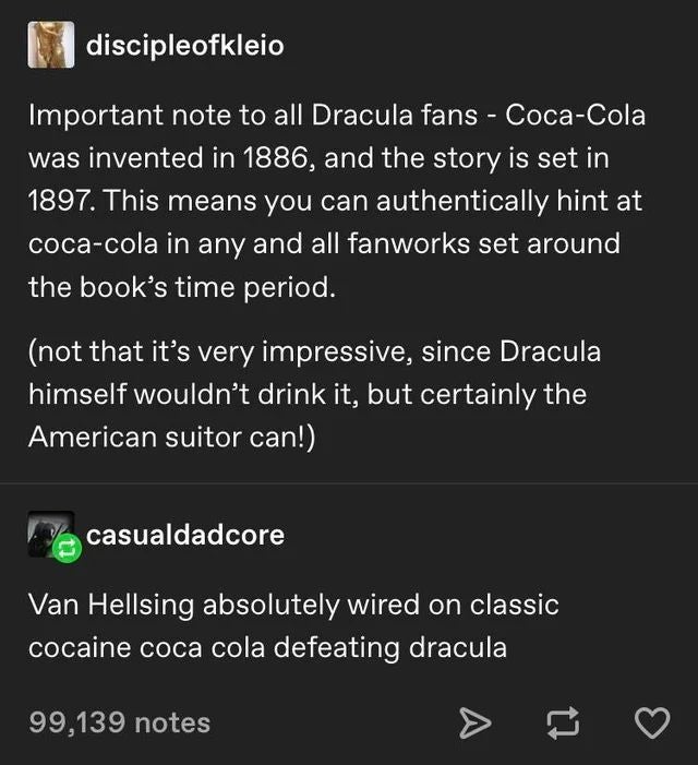 AliceSaysGoFU's tweet image. I don&apos;t know who needs this #plotbunny but if someone wants to make this scenario happen and send it to us for our #fanfic issue 4, we want it !!! Submission deadline May 31! #dracula #writing #CallForSubmissions #fiction
