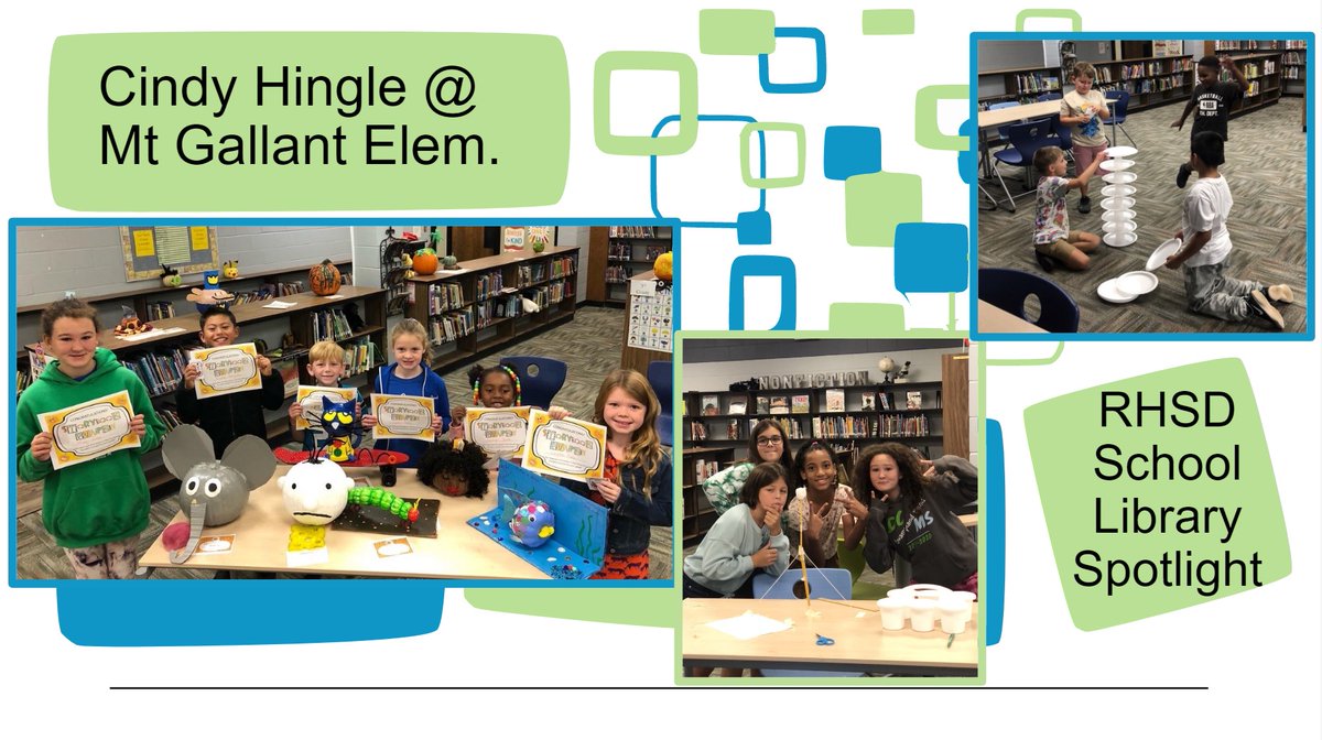 You can see the creativity & student engagement being showcased with Cindy Hingle’s school library program at Mount Gallant Elementary School. @RockHillSchools @MtGallantElem @mgeslibrary @SCASLNet #RockSolid #SchoolLibraryMonth #ReadingRocks #AASLslm #LibrariesTransform