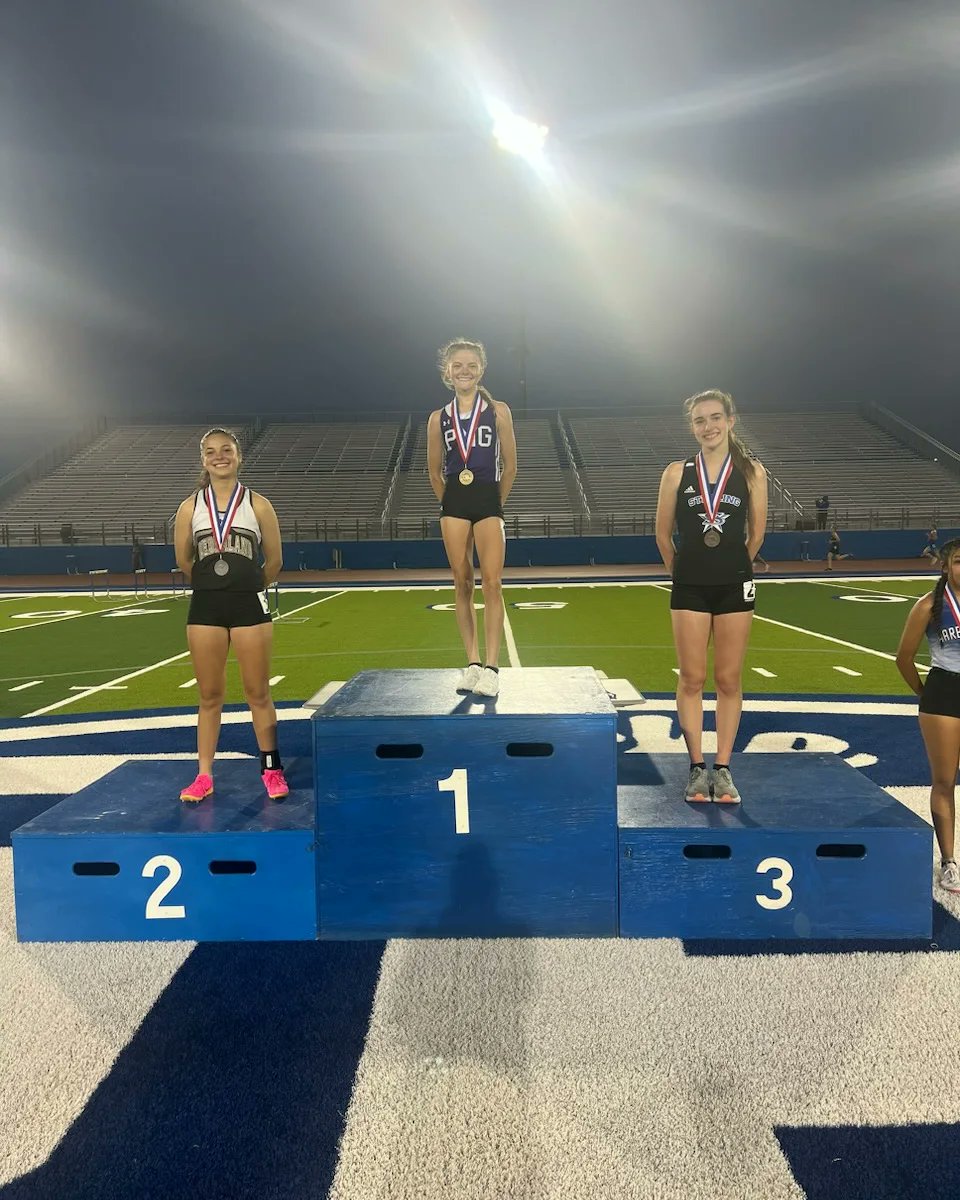Congratulations on advancing to the Area track meet! Jordan, Amia, and Sandra