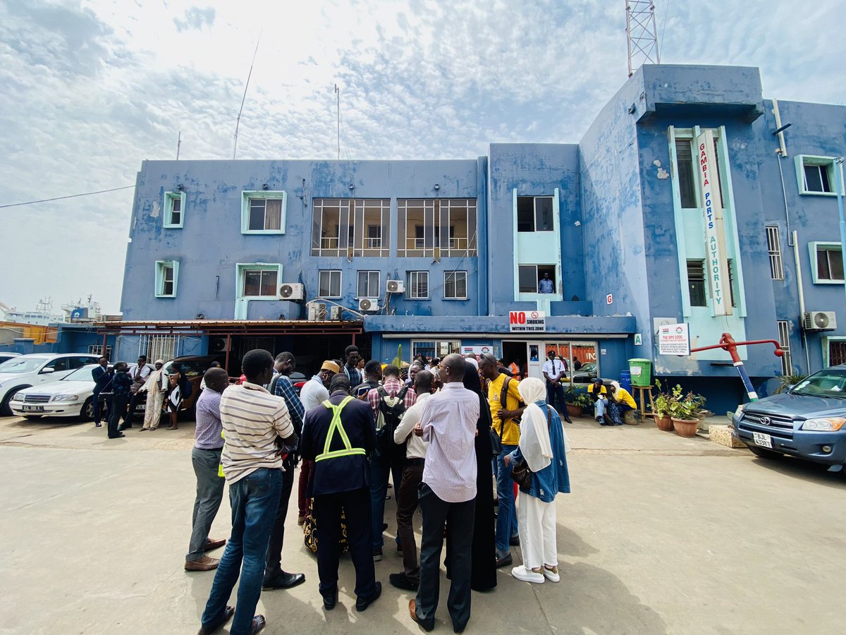 supdecobanjul's tweet photo. Our Students visited The Gambia Port Authority and the Ferry Terminal at Banjul, to understand how things are done in the two sectors. 
We thank you for welcoming us 🙏🏾 https://t.co/yM13tZPkBB