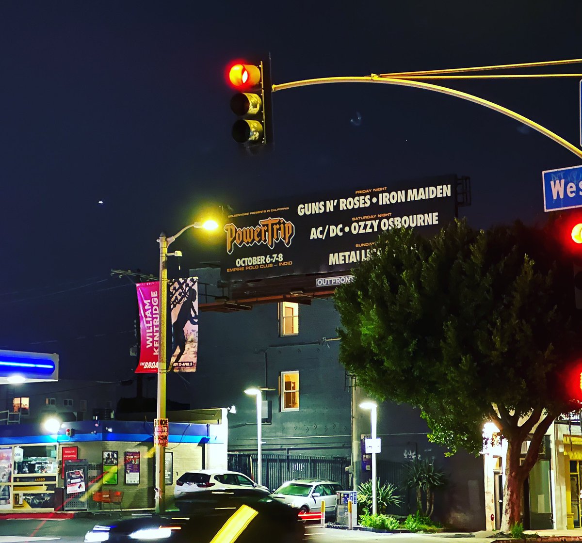 Billboard in Hollywood. @gunsnroses #powertrip