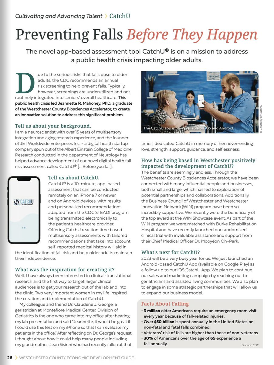 Honored and thrilled that <a href="/CatchU_b4_UFall/">CatchU_b4_UFall</a>  was featured in this year's Westchester Economic Development Guide. 

Special thanks to Dr. Marsha Gordon; Bridget Gibbons; Deborah Schondorf Novick, CFA; Luiz Aragon; The Business Council of Westchester and WIN program.