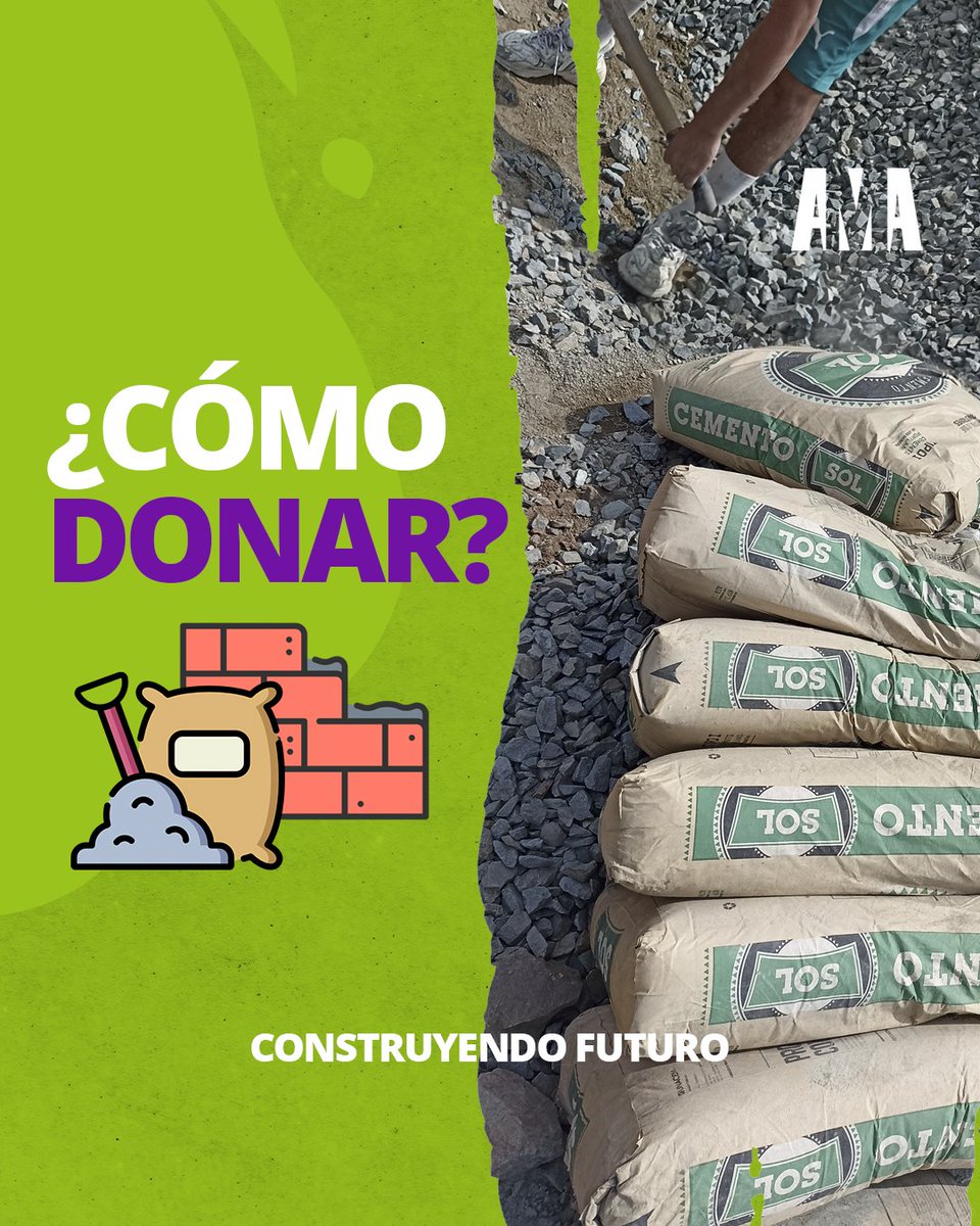 ¡REGALEMOS FELICIDAD! 🫶🏼

Sé parte del cambio y juntos construyamos infraestructura social urbana. 🏟
👉 Colabora mediante de la donación de materiales de construcción o servicios. 

Tu aporte cambia vidas 💚🤗

#AMAPerú 
#EmpresasPerú #desarrollosocial #rse #donativoslima