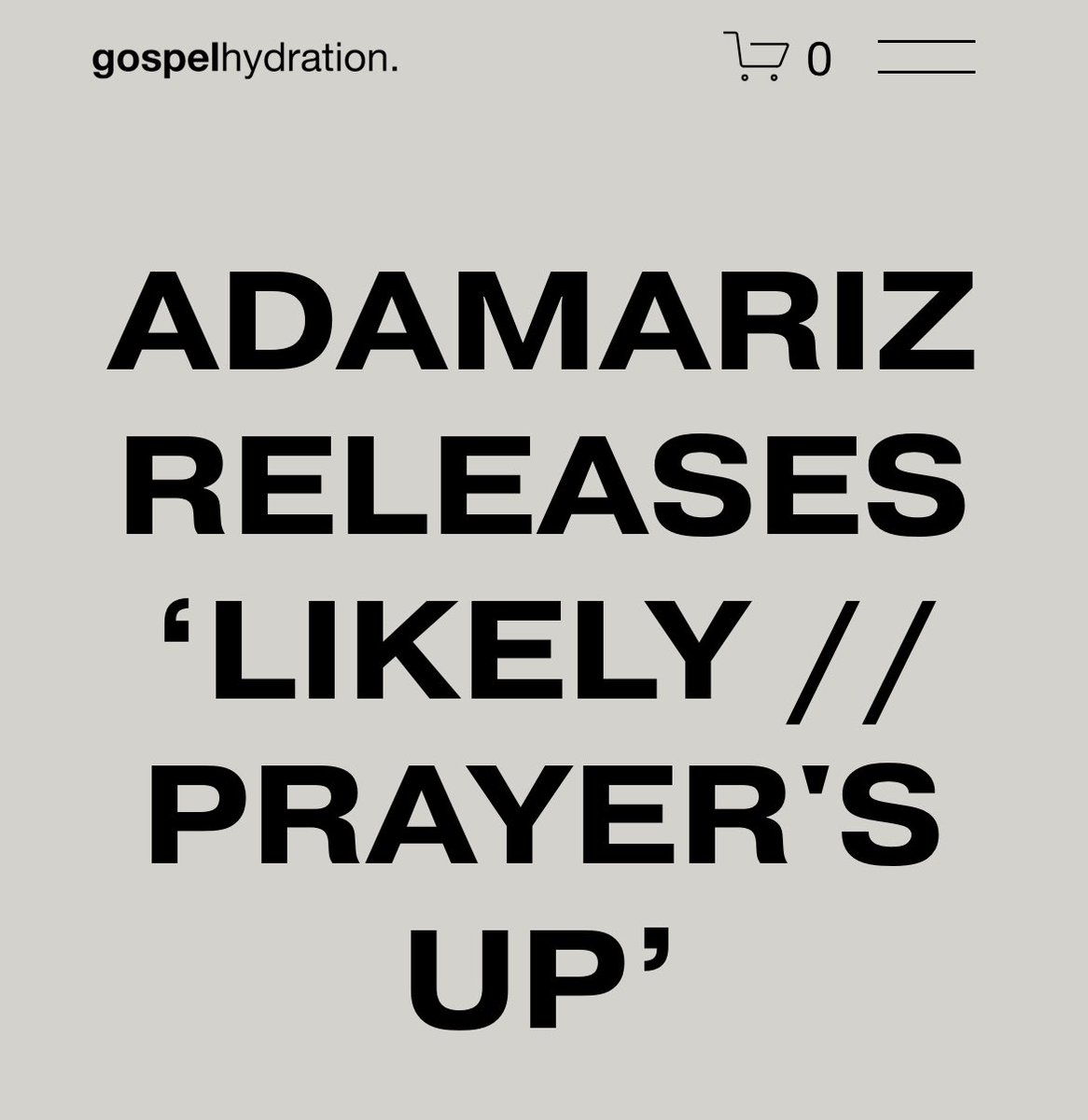 READ ABOUT MY LATEST DOUBLE SINGLE: gospelhydrationnetwork.com/christianmusic… 🔥

<a href="/GospelHydration/">gospel hydration</a>