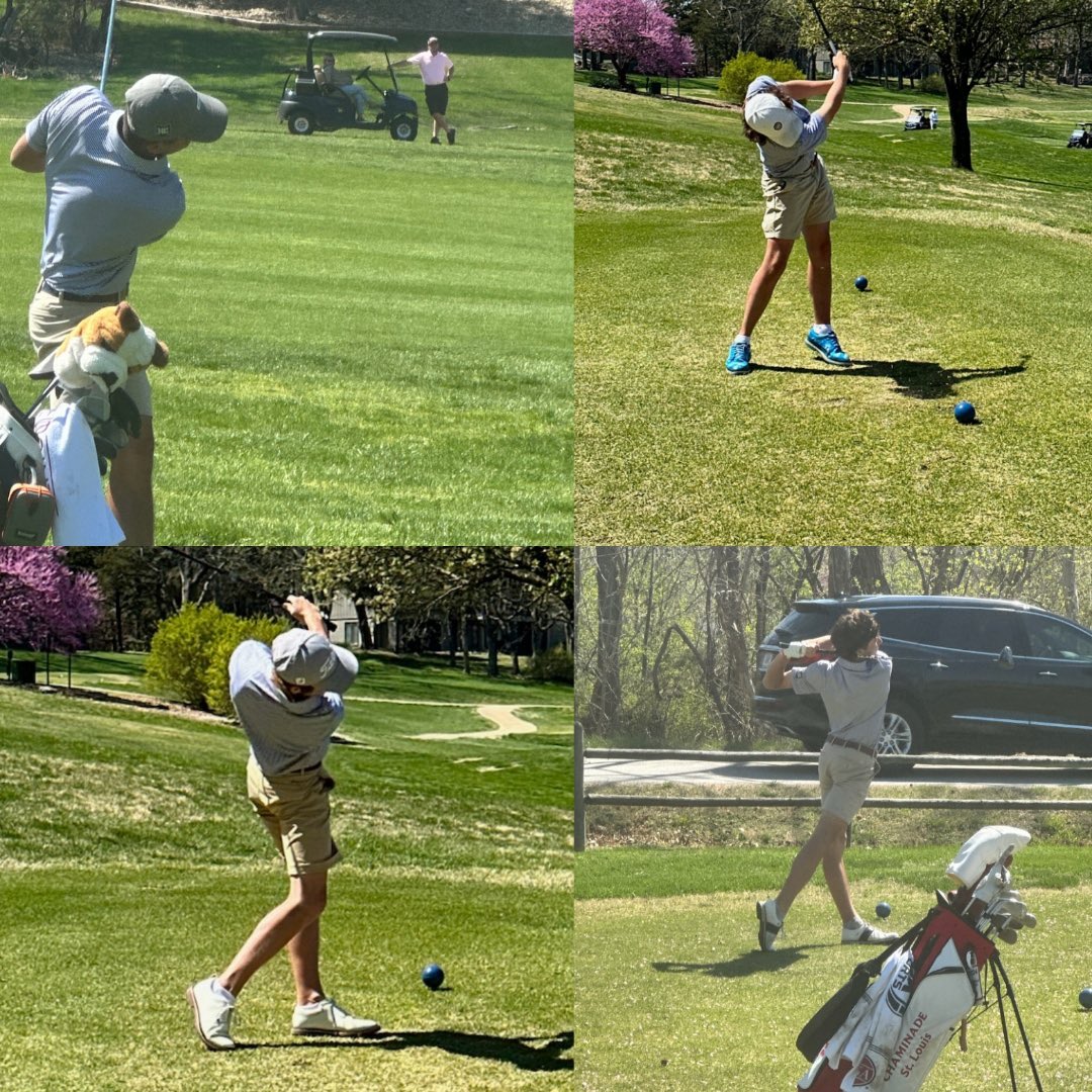 3rd place finish for Helias at the Boys Varsity Invitational at Camdenton. 🏅⛳️ 
Archer Schneiders-75
Davis Linhardt-78
Dawson Schneiders-78
Burke Bauer-80
Miles Vollet-83
#saderstrong