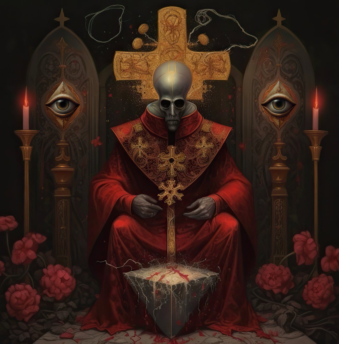 EternalSunrise7's tweet photo. #AiLust The Wizard's Trial - The Cursed Throne VII

Ascended Master, hidden esoteric ruler of the Earth plane, the most difficult job in the solar system. 

#aiart #midjourney #wizardstrial #cursedthrone #aiartworks #throne #illuminati #ascendedmaster #sanatkumara #aiartcommunity https://t.co/fqNeurqtK8