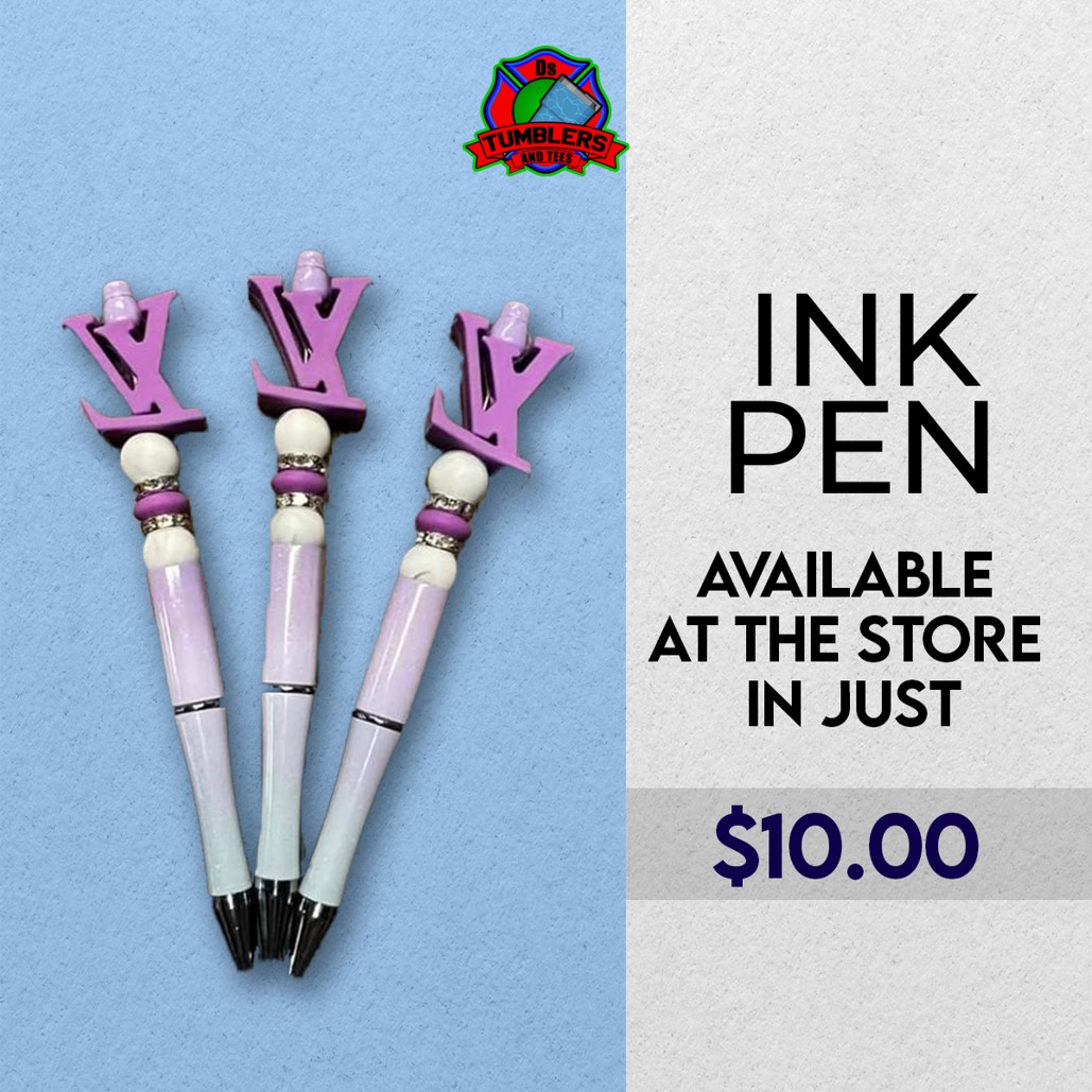 From classic to trendy, we have an ink pen for every style! Shop now.

Visit our website:
dstumblersandtees.com

#inkpens #styleyourwriting #pen #writingpen #takeapenanywhere #facebook #facebookpage #instagram #instagrampage