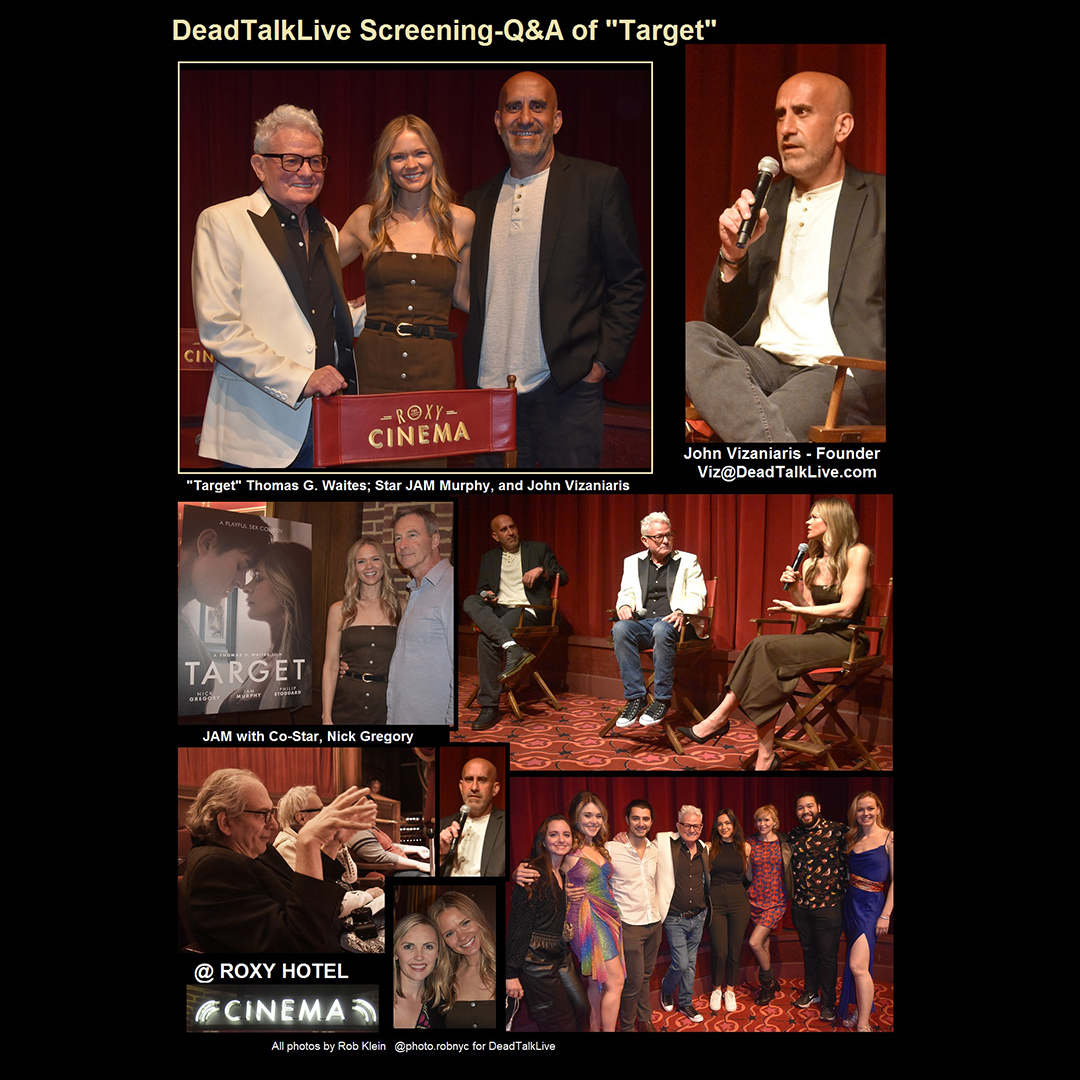 HostViz's tweet photo. Photos from yesterday’s Premiere of “Target” in NYC. @ThomasGWaites2 @bodybyjam @hostviz 

"Target" Premiering April 18th on Video on Demand.  

#targetmovie #moviepremiere #filmpremiere #upcomingmovie #movie #Film #entertainmentnews #celebrity #celebrities #deadtalkmedia https://t.co/bfjpJAOlZi