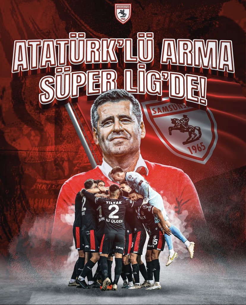 Atatürk’lü armanla nice şampiyonluklara Samsunsporum🔴⚪️🔥