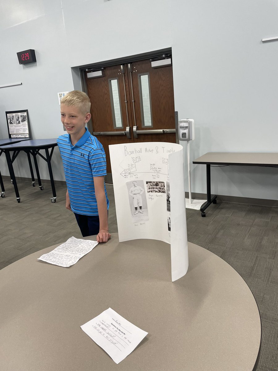We’re so impressed with the Genius Hour projects our fifth graders presented today at the Arvin Center! #VictoryInTheClassroom