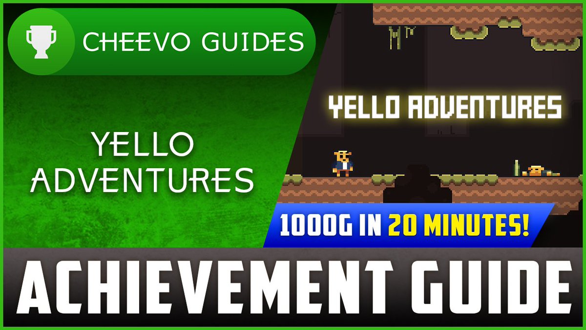 CheevoGuides's tweet image. 🚨UPLOAD ALERT🚨 
🎮Yello Adventures
🏆Achievement Guide
🔥1000G IN 20 MINUTES 
*SKILL DEPENDENT FOR BOSSES*
💵PURCHASE FOR $5.99 (XBOX)⬇️
fxo.co/Fvsb
⬇️Video on YouTube
youtu.be/ghs296IRFU0
______________________________
#YelloAdventures #Xbox