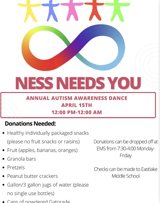 NESS is just three short days away! We are in desperate need of water - preferably in gallon or 3 gallon jugs. Anything you can donate will go to a great cause and go a long way to hydrating our amazing middle school dancers!!