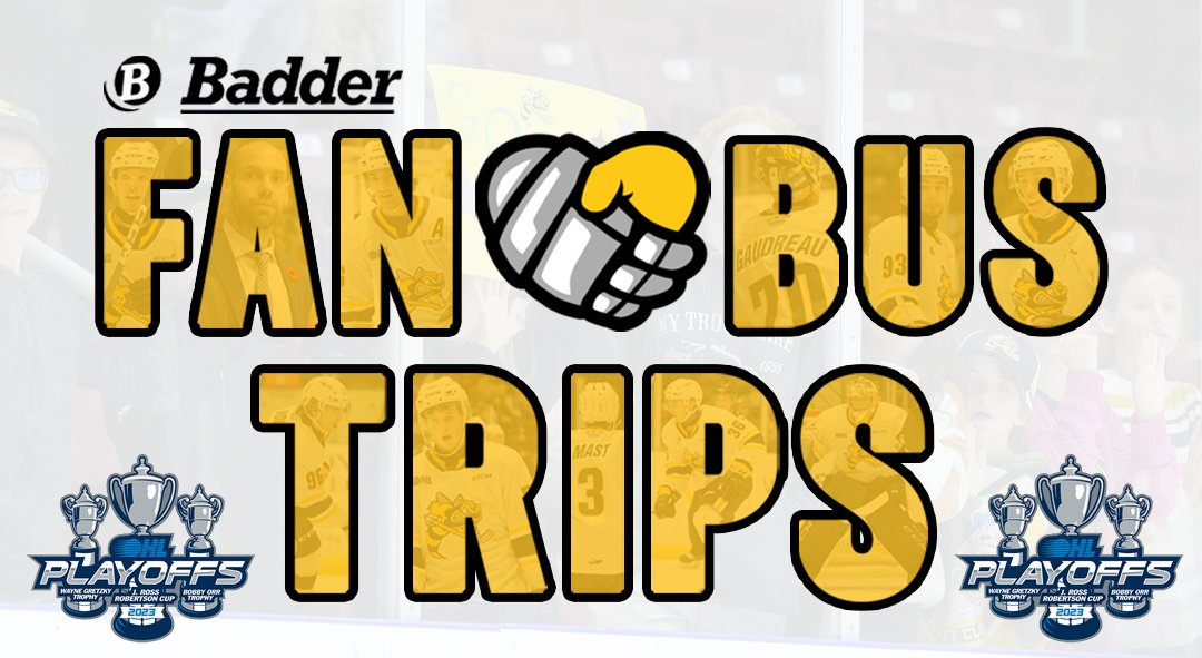Sting Assists (@stingassists) on Twitter photo Playoffs, anyone? ππ₯
π PART TWO π
We have yet ANOTHER opportunity for you to support <a href="/StingHockey/">Sarnia Sting</a> on the road in GAME FOUR, as Sting Fan Bus Trips presented by <a href="/BadderBus/">Badder Bus</a> are THRILLED to return for the Western Conference Semi-Finals!
Details: bit.ly/3KXt8pv Playoffs, anyone? ππ₯
π PART TWO π
We have yet ANOTHER opportunity for you to support <a href="/StingHockey/">Sarnia Sting</a> on the road in GAME FOUR, as Sting Fan Bus Trips presented by <a href="/BadderBus/">Badder Bus</a> are THRILLED to return for the Western Conference Semi-Finals!
Details: bit.ly/3KXt8pv