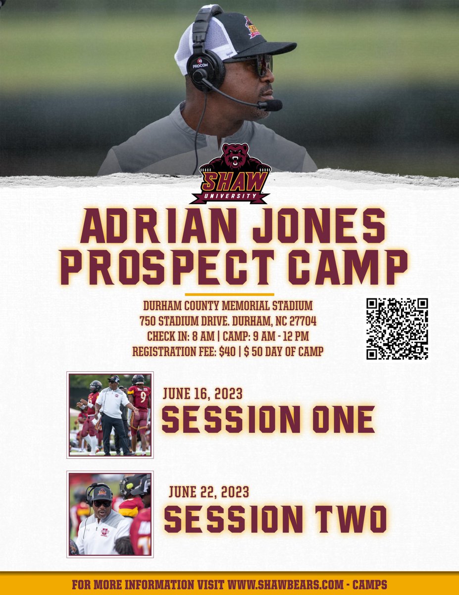We said it was #CampSzn !!! 🔒in your spot for these opportunities to be seen. <a href="/CoachAJ_Jones/">Adrian Jones</a> 

#WhateverItTakes | #ShawBears