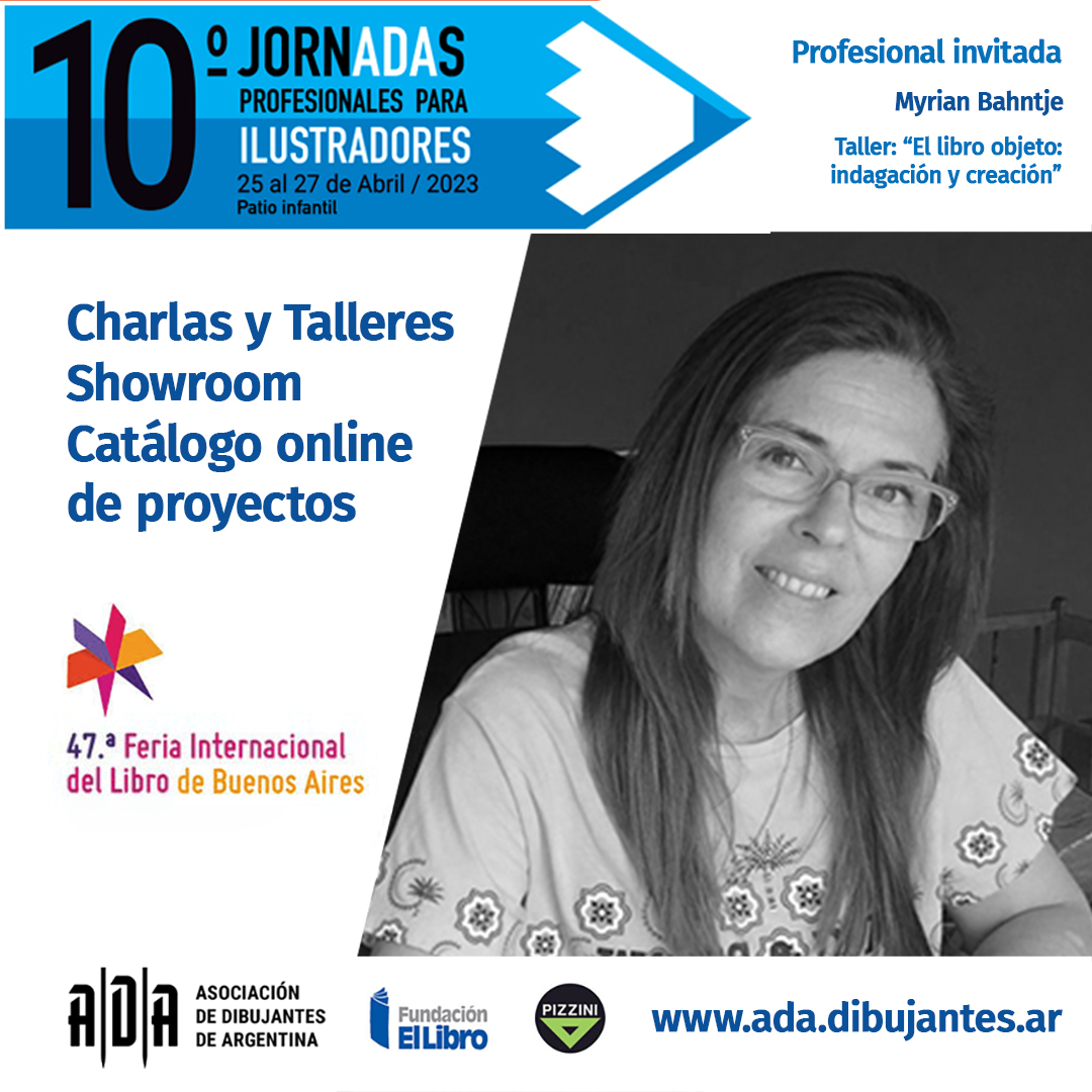 Las Jornadas para ILUSTRADORES son aranceladas y se inscriben ÚNICAMENTE en la página web de ADA