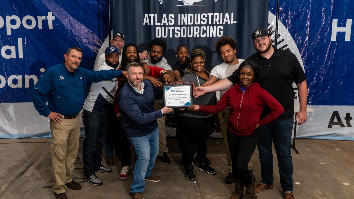MobileChamber's tweet image. Congratulations to Atlas Industrial Outsourcing the #MobileChamber Small Business of the Month for April.

Learn more on the #BusinessViewBlog at mobilechamber.com/2023/04/atlas-…