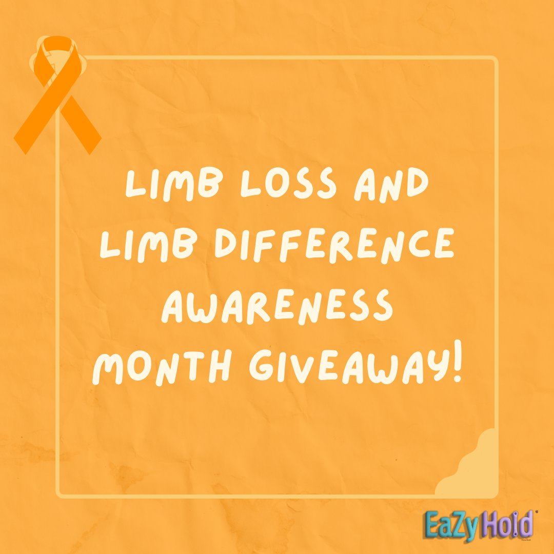 In appreciation of Limb Loss and Limb Difference Awareness Month, check out the link below for a chance to win a free child or adult multipack!

link to giveaway:
community.eazyhold.com/eazyhold-givea…

Last day to enter is April 30th, 2023.
#giveaway #limblossawareness #limbdifferenceawareness