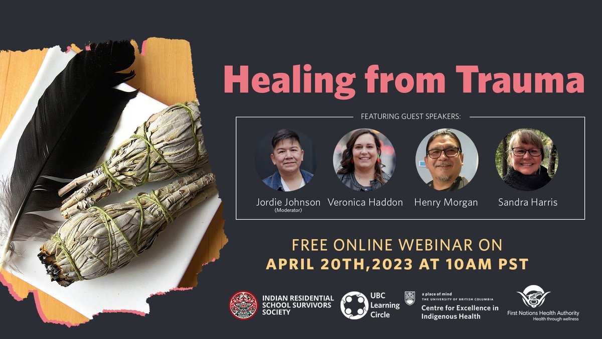 Join the Indian Residential School Survivors Society to learn more about cultural safety, trauma-informed care and how you can help someone who has experienced trauma in next week's Learning Circle: learningcircle.ubc.ca/2023/04/06/hea…