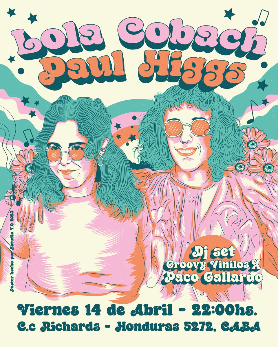 Este viernes, Lola Cobach + Paul Higgs en el CC Richards. Honduras 5292, Palermo! Entradas en passline.com <3 #livemusic #buenosaires