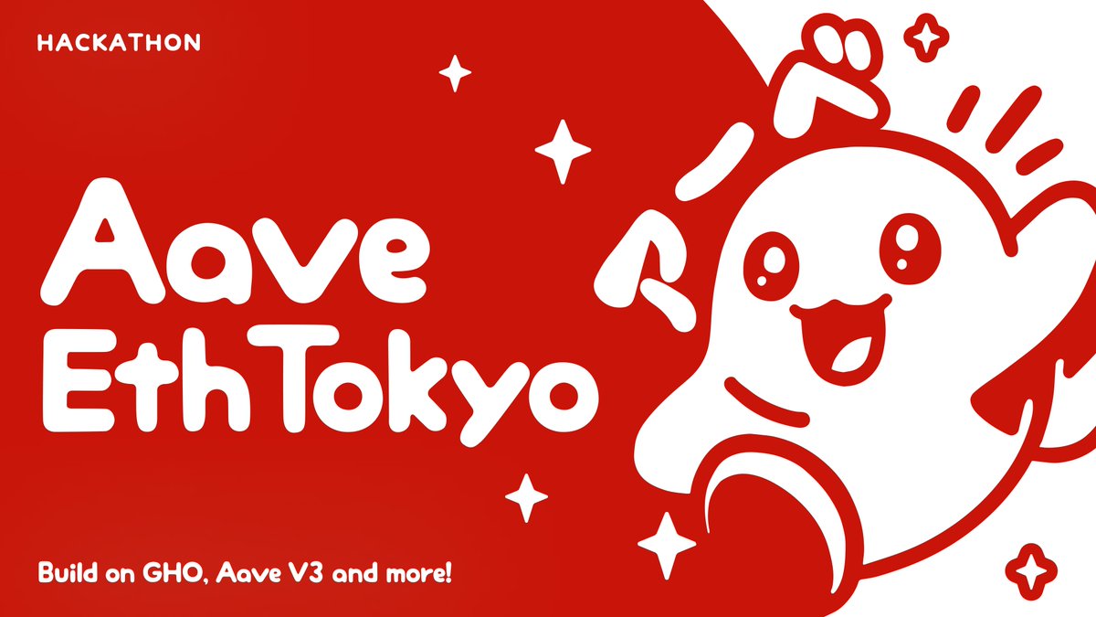 aave's tweet photo. こんにちは @ETHGlobal Tokyo! 🇯🇵

@AaveGrants will have 3 main prizes for @GHOAave and @AaveAave with $10k up for grabs!

🥇 1st $5k
🥈 2nd $3k
🥉 3rd $2k

For those taking part in the hackathon here's a 🧵 to get those creative chops going! 👻 https://t.co/4iib3LRusl