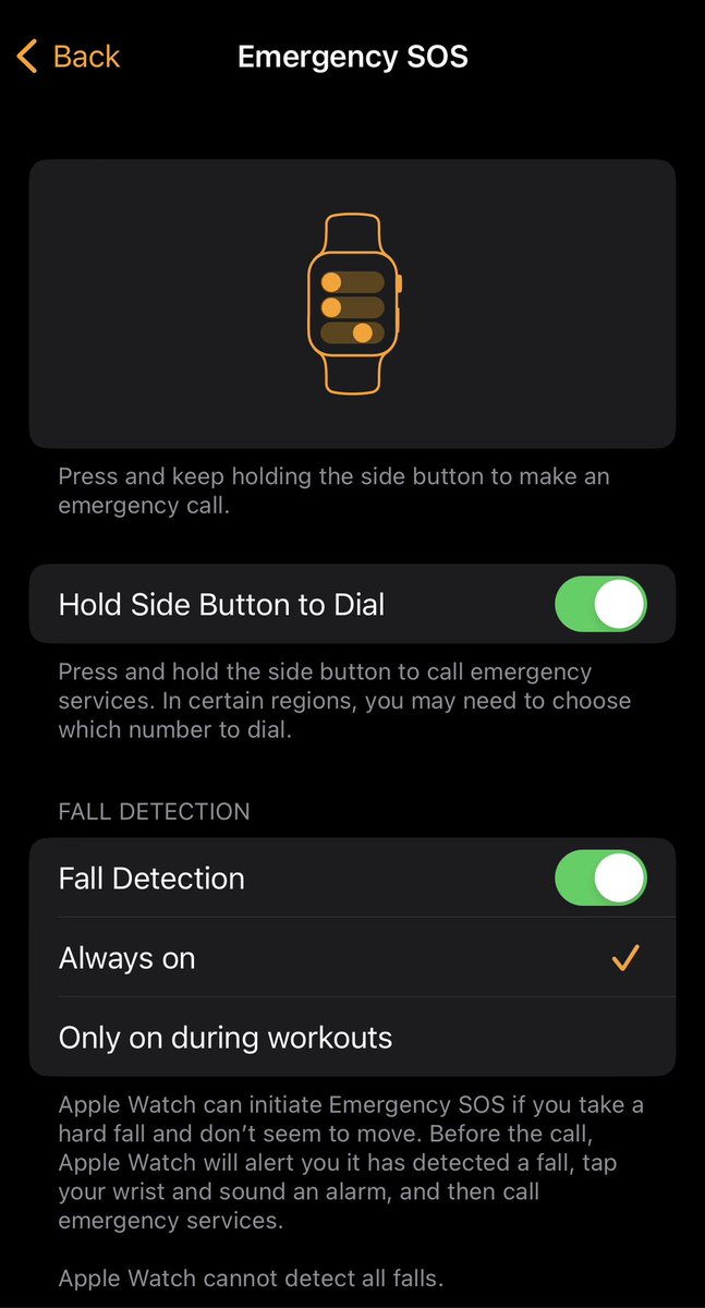 Já þetta er staðan.. Apple úrið passar núna upp á að hringja á hjálp ef ég hrasa. 
Miðaldra já, öryggistilfinning líka já.