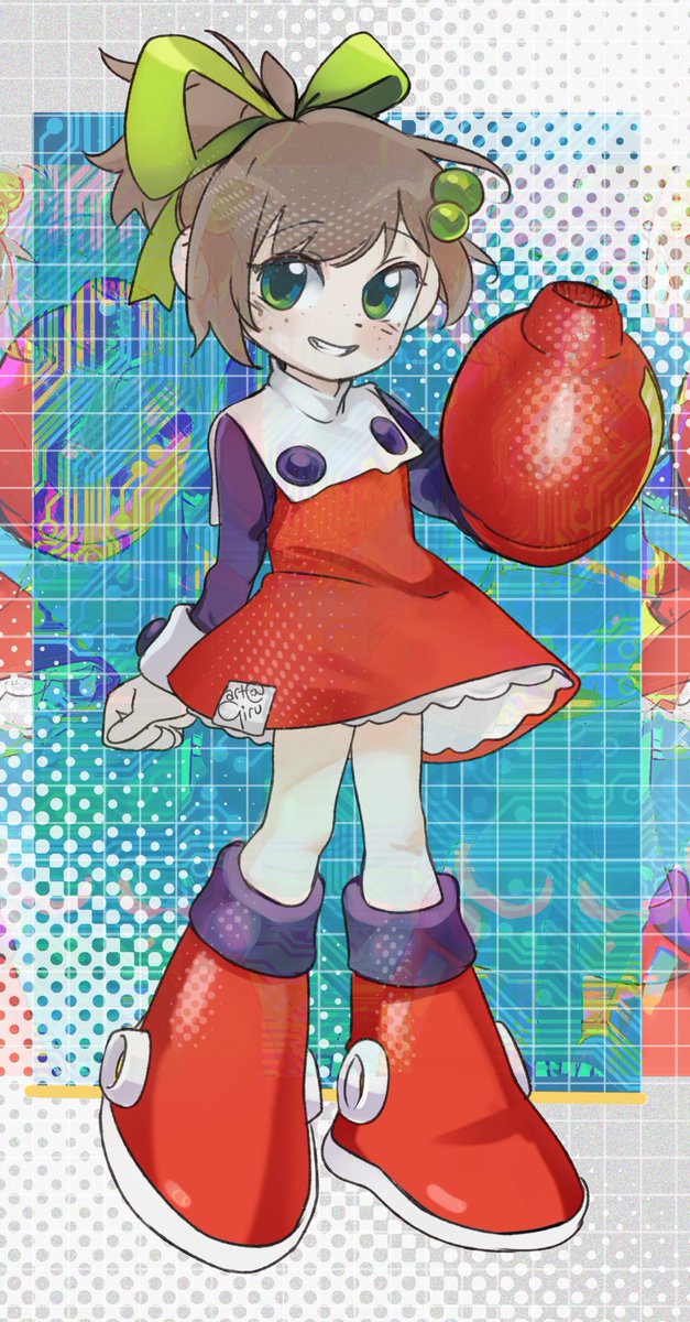 GiruteaCafe's tweet photo. Lily's a big Megaman fan nowadays I hear! 

#lilyartkins https://t.co/XHSNmZcFxn