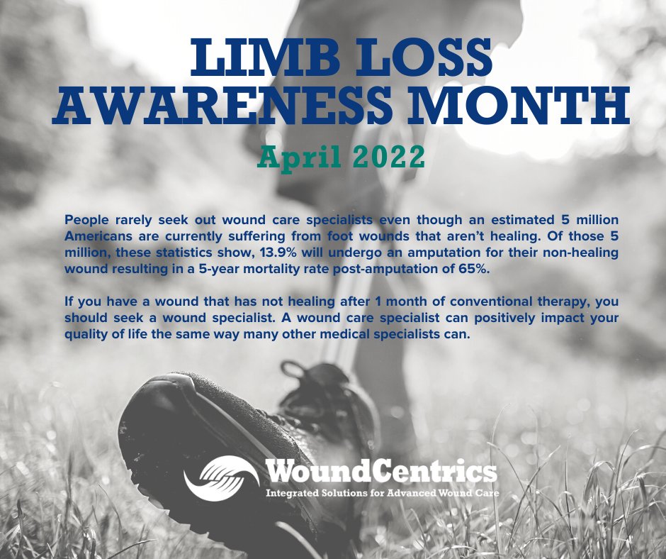 WoundCentrics's tweet photo. Check out our website https://t.co/pEvBsk9EDR to find a WoundCentrics wound care specialist in your area.
#WoundCareWednesday #woundpros #savelimbs #diabetes #diabeticfootproblems #LimbLossAwarenessMonth #LLAM #limbdifferenceawareness #LimbsAreNotALuxury https://t.co/jyHBWcYQFG