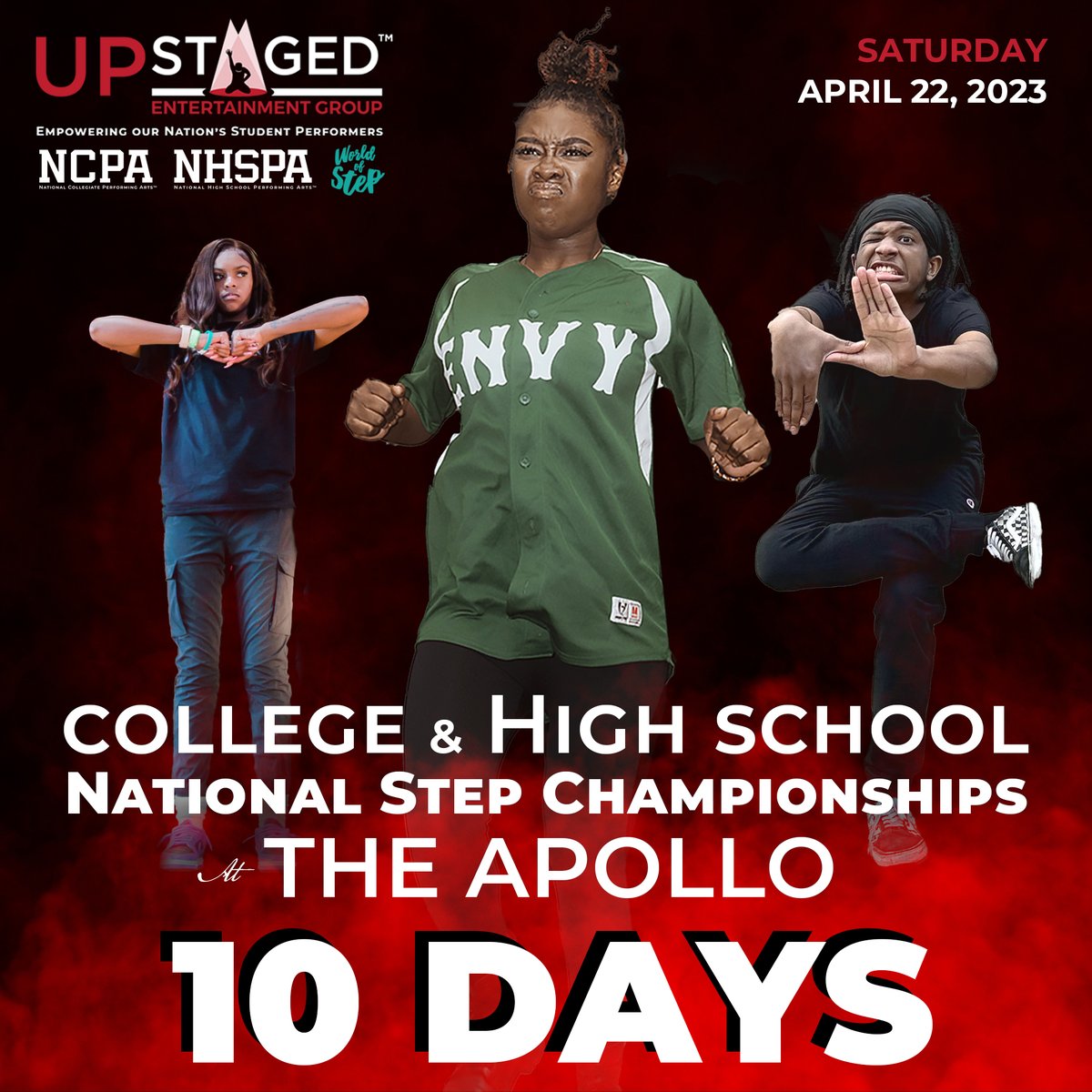 Only 10 DAYS until The Championships?! 😱 April 22 at the <a href="/ApolloTheater/">apollotheater</a> 💥 Did YOU get your tickets yet???! 

Grab your tickets today before it’s too late! ow.ly/kbs150NHFh7
