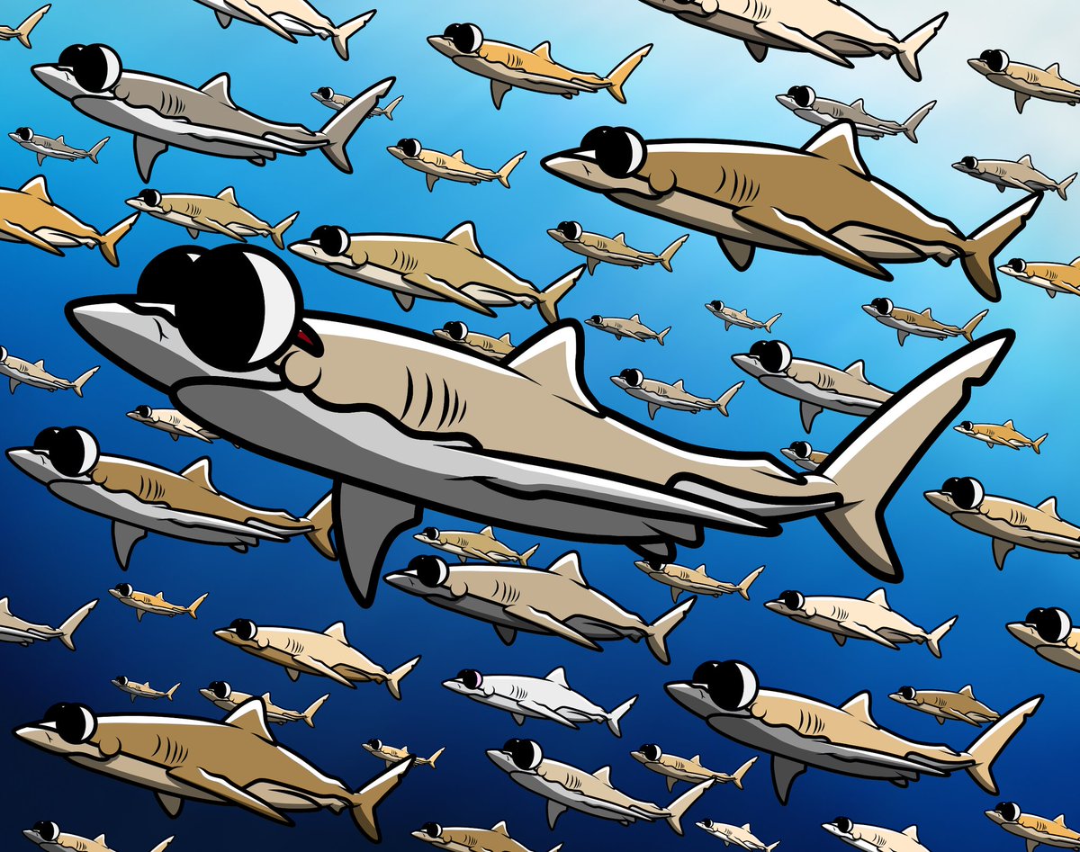 JustBrodyArt's tweet image. Congrats to @runninrabit for taking home &quot;The Great Silky Migration&quot; during my 1st #tezosnft  auction on @objktcom 

I hope you enjoy the piece dude!

A donation has been made to @coralcrf with the proceeds from the sale. 🪸

Thank you! 🤙🦈