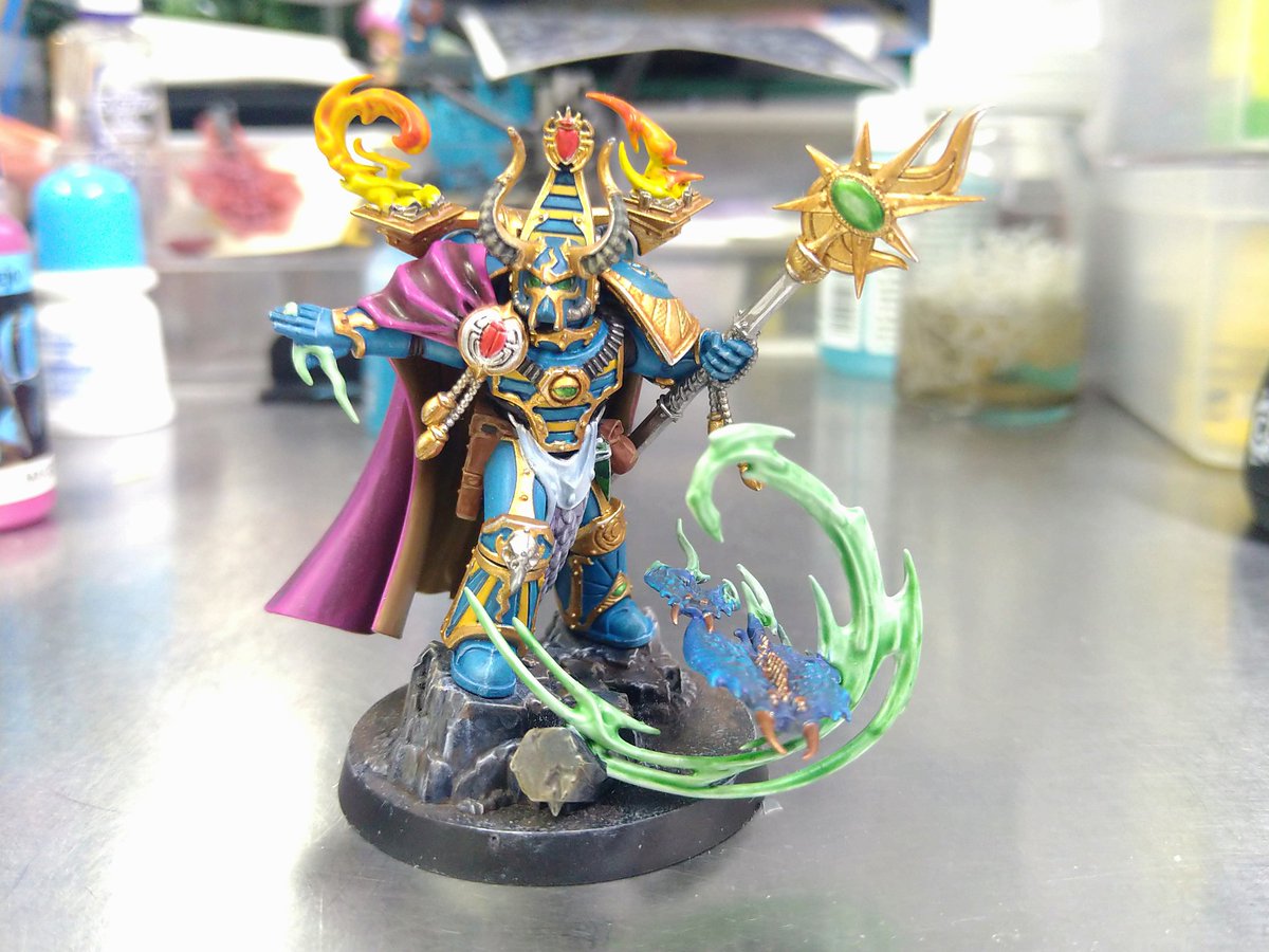 ljfansjplamo's tweet photo. Warhammer Thousand Sons
"Infernal Master"

完成🥰
いやぁ大変だった笑。筆の使い方上達していくから楽しく塗れた✌️

#warhammaer  #thousandsons #infernalmaster #ウォーハンマー https://t.co/KVNHxIvhRD