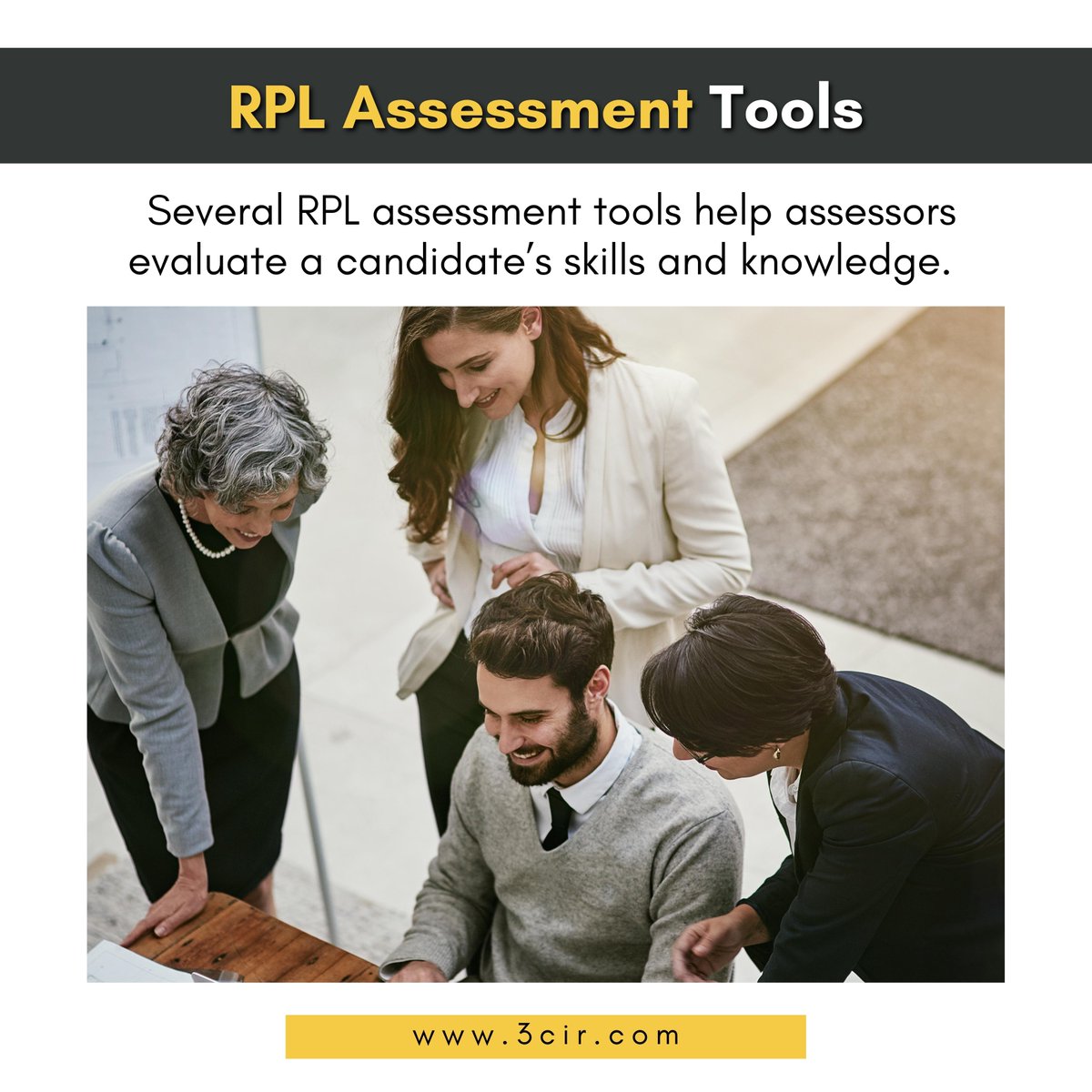 3CIR1's tweet image. Several RPL assessment tools help assessors evaluate a candidate’s skills and knowledge. Some of the commonly used RPL assessment tools include:

Visit 3cir.com
.
#3cir #competencymapping #gapanalysis #evidencematrix #assessment #tools