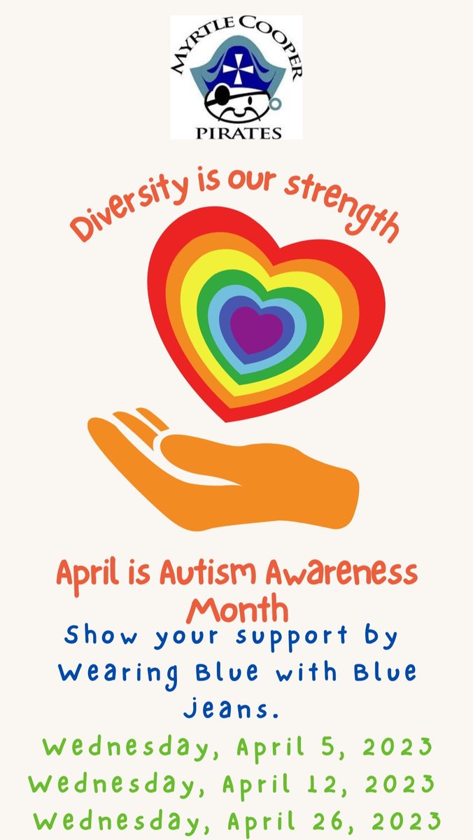 💙 TRUE BLUE support for April Autism Awareness at @MCooper_ES! 💙🧩

#DinoPants 🦕
#CoordinatingMask 😷

#TeamSISD #DualLanguageAcademy 
#AdelanteConCorazón ❤️‍🔥
#YouMeWE 
#DiversityIsOurStrength