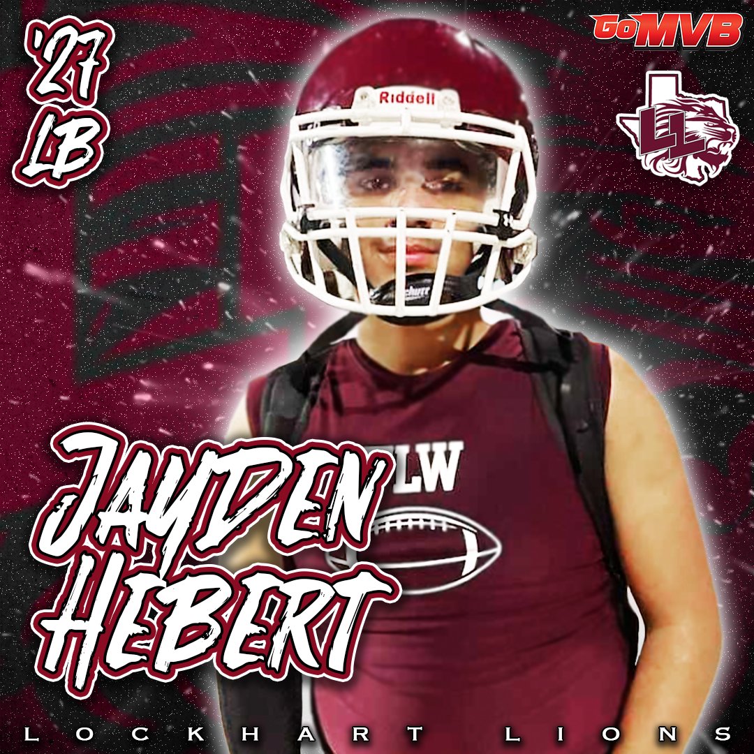 🚨Player Spotlight🚨
JAYDEN HEBERT
'27 LB
5'6" 146 LBS
Lockhart Lions, TX
GPA: 3.7
Film/Stats/Info: GoMVB.com/jaydenhebert
Follow: @LockhartD1jayy
Coach: <a href="/CoachMoebes/">Todd Moebes</a>
#gomvb #ncaafootball #collegerecruit #highschoolfootball #classof2027