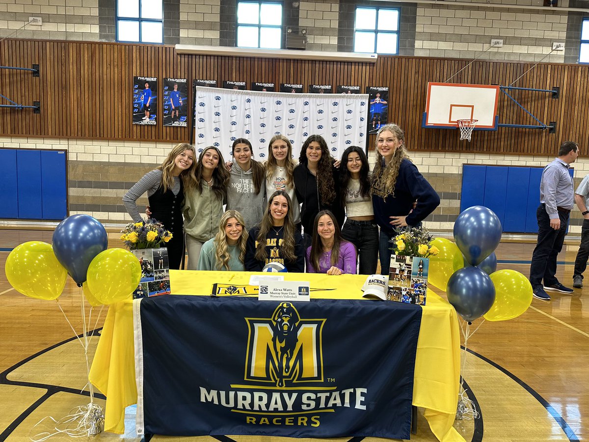 Today we celebrated Alexa Watts sign her scholarship to Murray State University. Great morning for a great kid! We are very proud of her for accomplishing her goal. Thank you to her teammates for coming out to support her. Good luck Alexa.