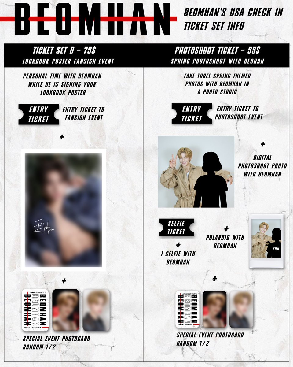 fmtour1's tweet photo. BEOMHAN’S USA CHECK IN

🎟 GEORGIA SCHEDULE &amp; TICKET INFO

 🗓 04/15 Sat
• 12:30 PM - Fansign Event (Lookbook Poster)
• 4 PM - Spring Photoshoot Event with Beomhan
• Public Event (rescheduled from 04/14) 

Onsale  04/13 at 10PM local time!
https://t.co/LbM4tuxIcu

#beomhan https://t.co/bshvwqKj2W