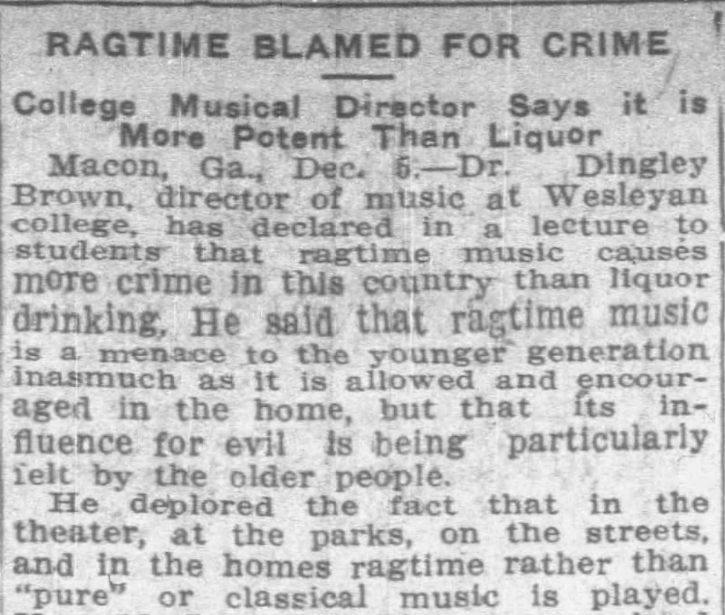 paulisci's tweet photo. The only thing worse than liquor is ragtime. https://t.co/zaRsBVMEp9