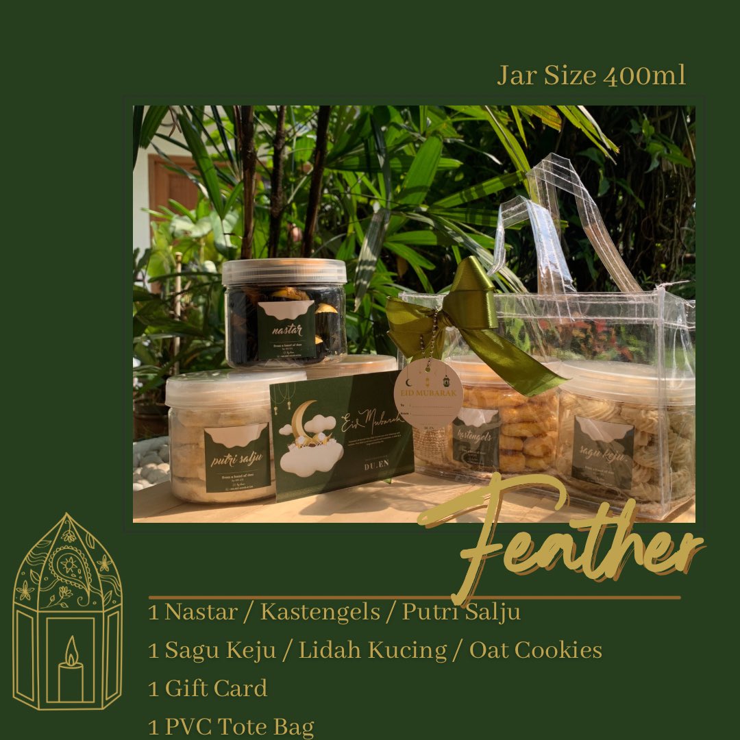 zerotavonix's tweet photo. RAMADHAN COOKIES HAMPERS by DU.EN✨

All Hampers are Ready Stock &amp; Ready to Shipped or Picked Up!

All Cookies are Selfmade with Premium Taste🫶🏻

Price Range: 59k-360k✨
📍South Jakarta

https://t.co/xPdv2s4LBt https://t.co/WwAP4DDrCq