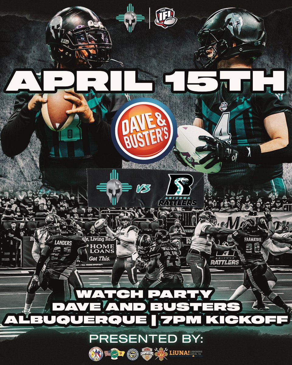 We’re away this week, you know what that means! Another amazing watch party at Dave and Busters! Join us at 7pm for all the action! 🔥🔥 . . . . #CommunityChampions #DCGladiator #football #rioranchoeventcenter