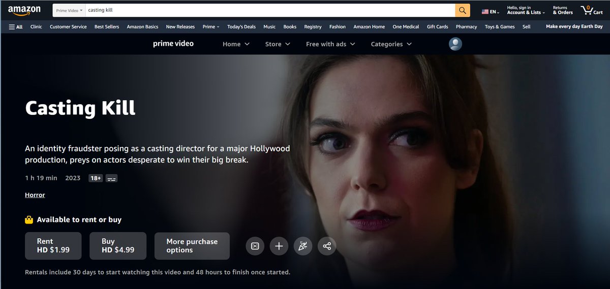 CASTING KILL IS OUT!!!!! ON #AMAZONPRIMEVIDEO NOW!!!

So proud of this team!!! 

#CastingKillmovie #newreleases #supportindiefilm #indiefilm #featurefilm #movie #associateproducer #thriller #PsychologicalThriller #psychologicalhorror #film