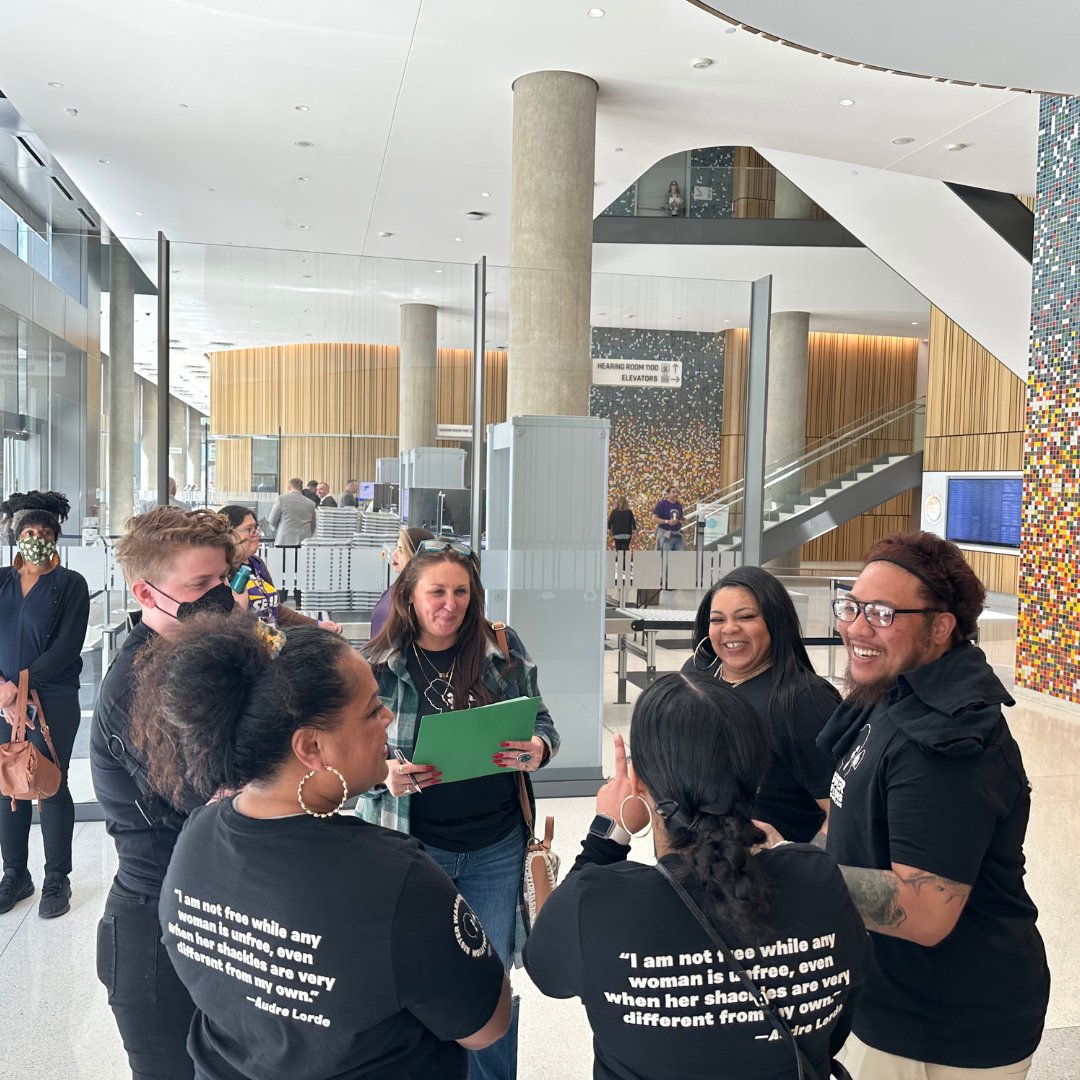 sister_warriors's tweet photo. We're at the CA Capitol for #LobbyDay, fighting to eliminate slavery in the prison system and fight for more pathways to freedom. We want to protect our rights and end the systems that criminalize us. Calling all Sister Warriors in CA to join a local chapter! #Freedom2030 https://t.co/7LxazqUrn9