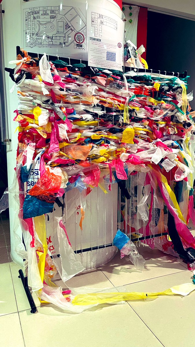 CharleenCreates's tweet photo. Plastic Art - raising awareness on the overuse of plastic in our day to day lives. @HELPISKL https://t.co/aE38NN6kq3