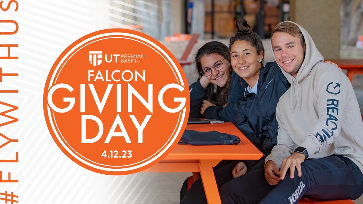 Update: It is still Falcon Giving Day! Click the link in our bio or visit utpb.edu/givingday and #FlyWithUs TODAY!!