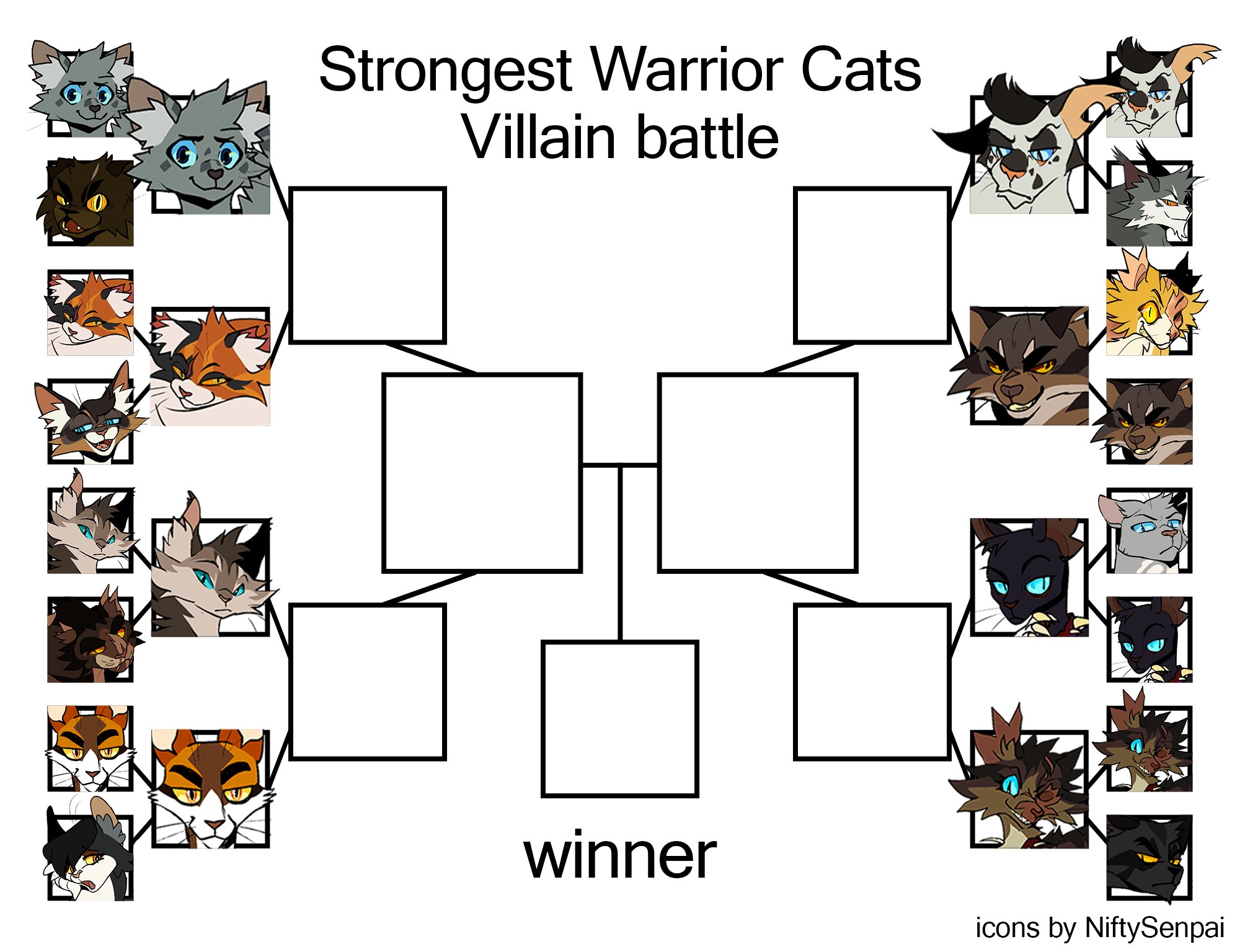 Hawkkz #1 owlnose fan on X: ROUND 2 BABY LET'S GOOO who's the strongest Warrior  Cats villain?? #warriorcats    / X