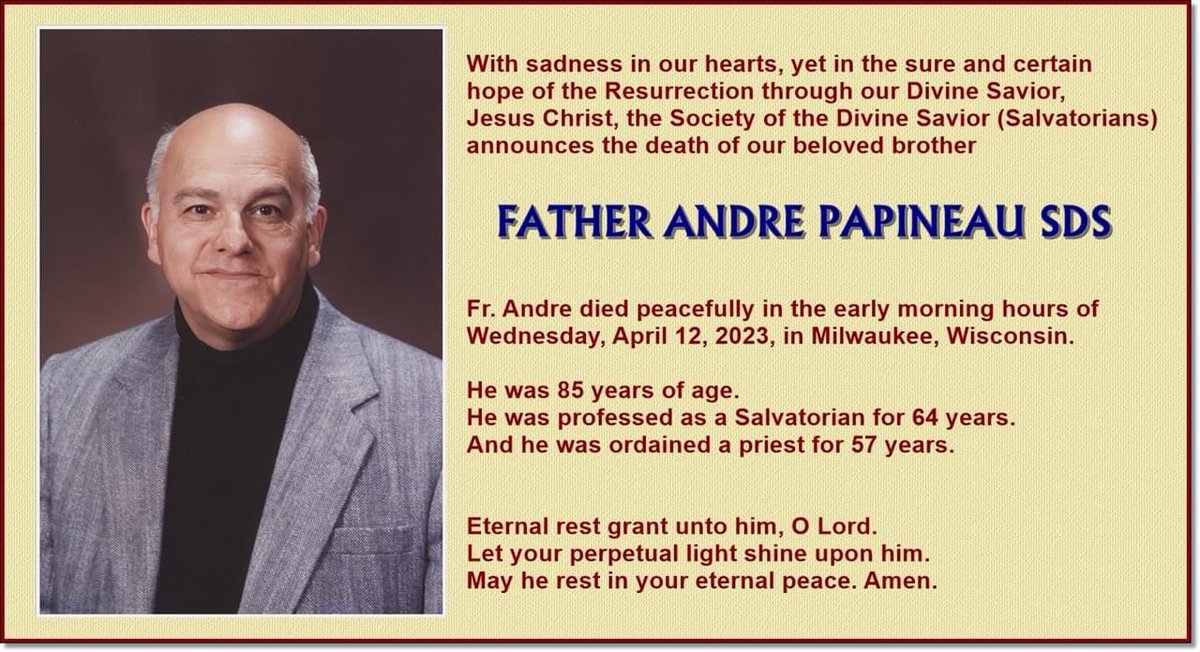 #Salvatorians  #SalvatorianFamily