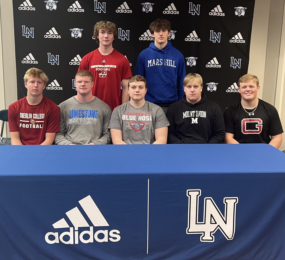 Congratulations to our 7 seniors that signed to play football at the next level. FCS Div. 1, Div. 2 and Div. 3 schools spanning 4 states represented here. Can’t wait to see the great success that comes from this group. <a href="/CoachOliphant32/">Jonathan Oliphant</a>