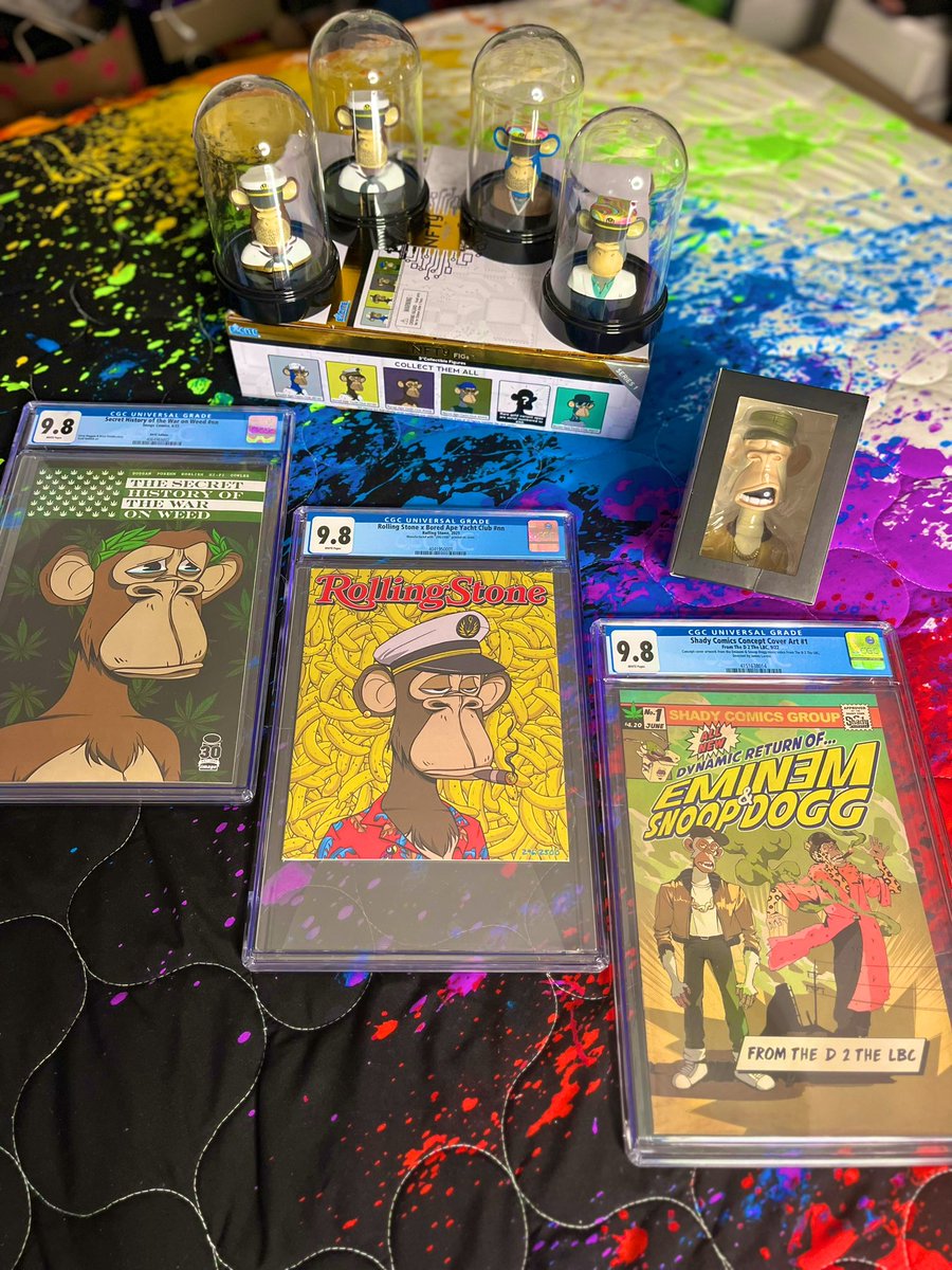 DLO1305's tweet image. Went down a rabbit whole came out with these 💎  For the spaces  #batcowls #broadside @NFTyFIGs  @BoredApeYC  @CGCComics