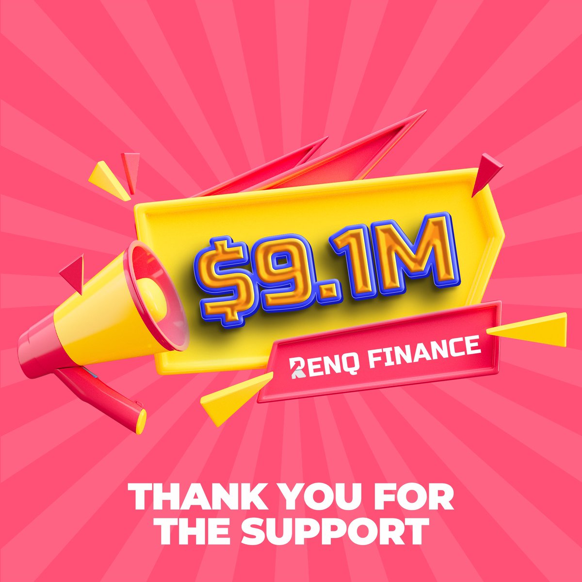 🚨MILESTONE UPDATE🚨

$9,100,000 Raised 🔥🔥

Thanks For Your Love and Support 🙏

Presale Stage 5 Ending Soon 🔥🔥

BUY NOW - renq.io

‼️ Note: We Never DM You First, Always Check Our Social Links On Website, Never Share Your Private Key/Seed Phrase With Anyone.