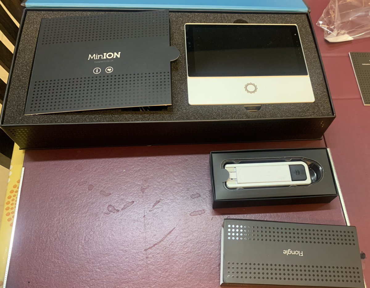 arielecnatur's tweet photo. Finally in our hands!!!! @nanopore's #MinION #Mk1c opens up new research schemes in #Bolivia. We are excited and eager to get it up and running at the #IIFB @FacUmsa. Thanks to @IPMontevideo and #IRD France. https://t.co/QQh0hjLKy5